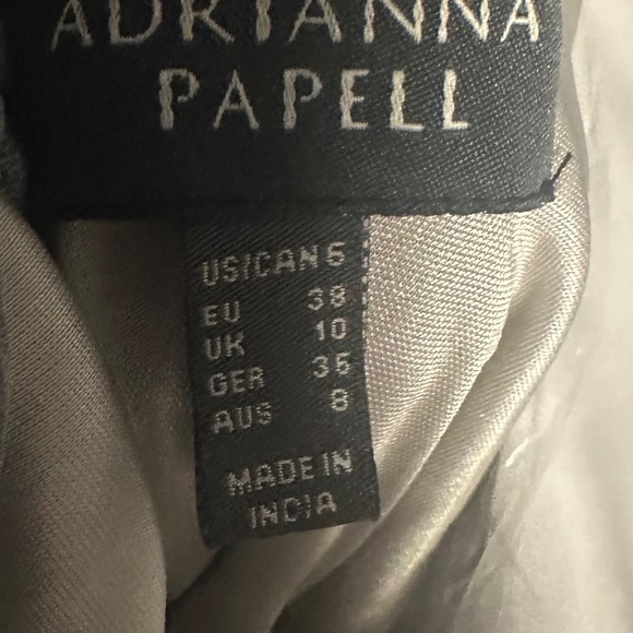 * Adrianna Papell Womens Bead Long Dress with sleeveless.  never worn - Picture 3 of 7